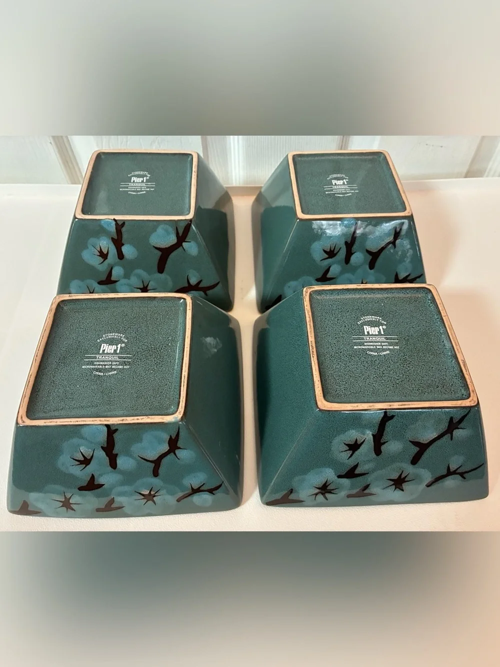 Set of 4 Pier 1 Imports Tranquil 6